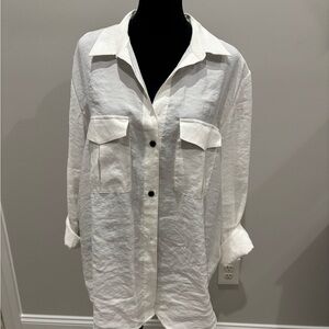 H&M White Utility Jacket